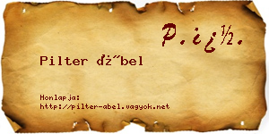 Pilter Ábel névjegykártya